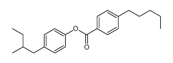 [4-(2-methylbutyl)phenyl] 4-pentylbenzoate Structure