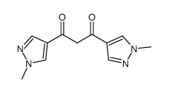 1,3-bis(1-methyl-1H-pyrazol-4-yl)propane-1,3-dione结构式