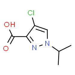 4-Chloro-1-isopropyl-1H-pyrazole-3-carboxylic acid Structure