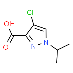 4-Chloro-1-isopropyl-1H-pyrazole-3-carboxylic acid结构式