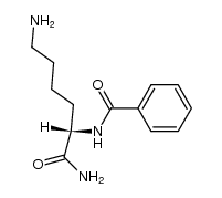 Nα-benzoyl-L-lysinamide Structure