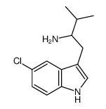 1-(5-chloro-1H-indol-3-yl)-3-methylbutan-2-amine Structure