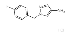 1-(4-Fluoro-benzyl)-1H-pyrazol-4-ylamine hydrochloride结构式