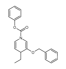 phenyl 3-(benzyloxy)-4-ethylpyridine-1(4H)-carboxylate结构式
