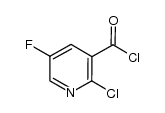 2-chloro-5-fluoronicotinoyl chloride Structure