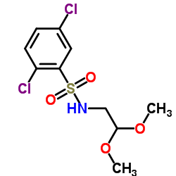 2,5-Dichloro-N-(2,2-dimethoxyethyl)benzenesulfonamide结构式