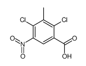 2,4-dichloro-3-methyl-5-nitrobenzoic acid结构式