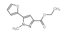 5-(2-呋喃-1-甲基-1H-吡唑-3-羧酸乙酯结构式