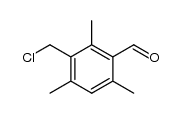 2,4,6-trimethyl-3-(chloromethyl)benzaldehyde Structure