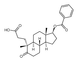 17β-benzoyloxy-5-oxo-3,5-seco-A-nor-androstan-3-oic acid结构式