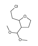 2-(2-chloroethyl)-3-(dimethoxymethyl)oxolane Structure