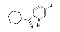 3-cyclohexyl-7-iodo[1,2,4]triazolo[4,3-a]pyridine Structure