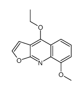 4-ethoxy-8-methoxyfuro[2,3-b]quinoline Structure