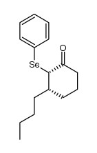 cis-3-Butyl-2-(phenylseleno)cyclohexanone Structure