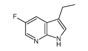 3-乙基-5-氟-1H-吡咯并[2,3-B]吡啶结构式