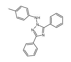 3,5-diphenyl-1-(p-toluidino)-1H-1,2,4-triazole Structure