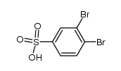 1,2-dibromobenzene-4-sulfonic acid Structure