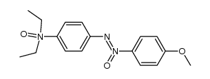 (Z)-N,N-diethyl-4-(1-(4-methoxyphenyl)-1-oxidodiazen-2-yl)aniline oxide结构式