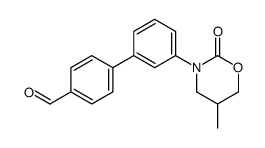 4-[3-(5-methyl-2-oxo-1,3-oxazinan-3-yl)phenyl]benzaldehyde结构式