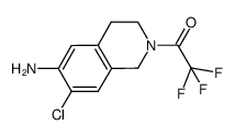 1-(6-amino-7-chloro-3,4-dihydroisoquinolin-2(1H)-yl)-2,2,2-trifluoroethanone结构式