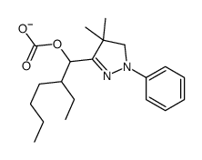 [1-(4,4-dimethyl-2-phenyl-3H-pyrazol-5-yl)-2-ethylhexyl] carbonate Structure