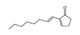 ((E)-2-Oct-1-enyl)-cyclopent-2-enone结构式