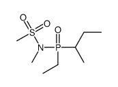 N-[butan-2-yl(ethyl)phosphoryl]-N-methylmethanesulfonamide结构式