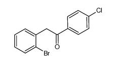 2-(2-bromophenyl)-1-(4-chlorophenyl)ethanone Structure