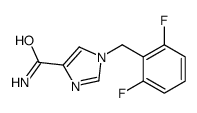 1-[(2,6-difluorophenyl)methyl]imidazole-4-carboxamide结构式
