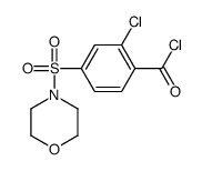 2-chloro-4-morpholin-4-ylsulfonylbenzoyl chloride Structure