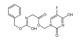 (5-fluoro-2,4-dioxopyrimidin-1-yl)methyl 2-(phenylmethoxycarbonylamino)acetate Structure