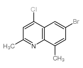 6-溴-4-氯-2,8-二甲基喹啉结构式