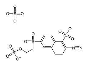 hydrogen sulfate,1-sulfo-6-(2-sulfooxyethylsulfonyl)naphthalene-2-diazonium结构式