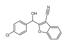 2-[(4-chlorophenyl)-hydroxymethyl]-1-benzofuran-3-carbonitrile Structure