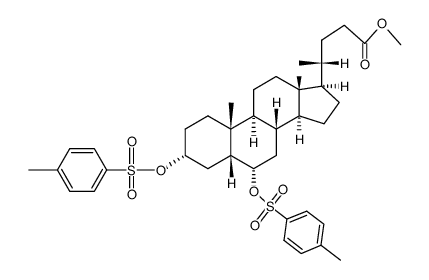 methyl 3α,6α-ditosyloxy-5β-cholan-24-oate Structure