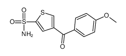 4-(4-Methoxybenzoyl)-2-thiophenesulfonamide结构式