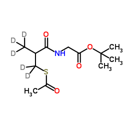 N-(3-乙酰硫基-2-甲基丙酰基)甘氨酸叔丁酯-d5图片