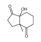 (±)-顺-6-羟基-1-甲基双环[4,3,0]壬烷-2,7-二酮结构式