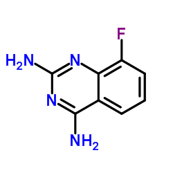 8-Fluoro-2,4-quinazolinediamine Structure