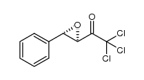 2,2,2-trichloro-1-((2R,3S)-3-phenyloxiran-2-yl)ethanone结构式