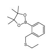 2-(乙基硫代甲基)苯硼酸频那醇酯结构式
