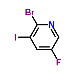 2-Bromo-5-fluoro-3-iodopyridine Structure