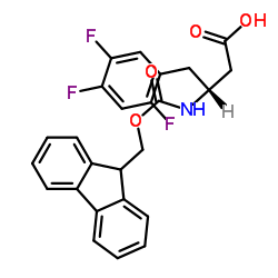 (R)-3-((((9H-FLUOREN-9-YL)METHOXY)CARBONYL)AMINO)-4-(2,4,5-TRIFLUOROPHENYL)BUTANOIC ACID structure