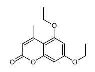 5,7-diethoxy-4-methylchromen-2-one结构式