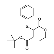 4-O-tert-butyl 1-O-ethyl 2-phenylsulfanylbutanedioate Structure