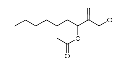 2-(hydroxymethyl)non-1-en-3-yl acetate结构式