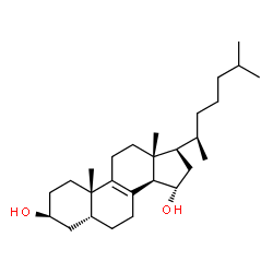 5β-Cholest-8-ene-3β,15α-diol Structure