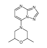 7-(2,6-dimethylmorpholin-4-yl)-[1,2,4]triazolo-[1,5-a]pyrimidine结构式
