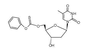 5'-O-(phenoxythiocarbonyl)thymidine Structure