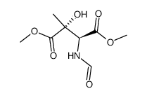 dimethyl (2R,3S)-3-formamido-2-hydroxy-2-methylsuccinate结构式